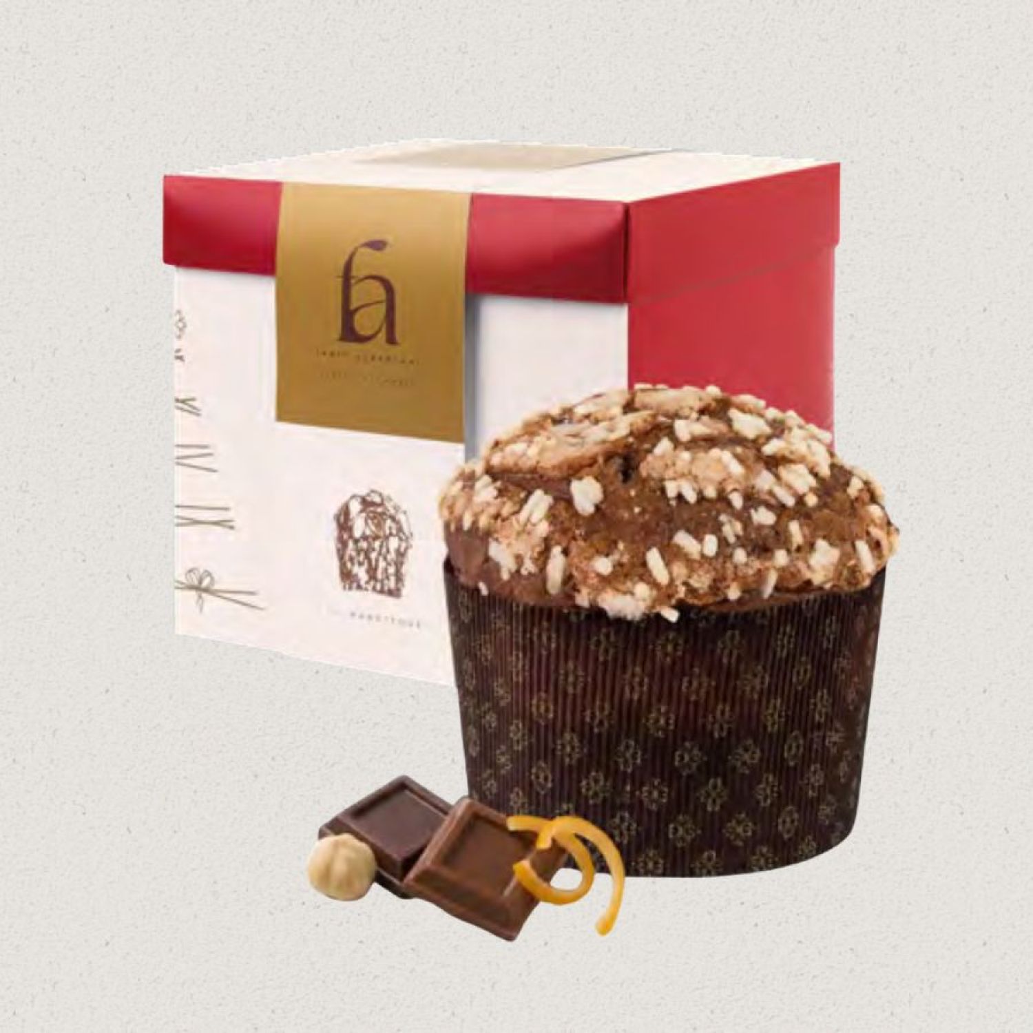Panettone GIANDUIA, CIOCCOLATO AL LATTE, ARANCIA CANDITA